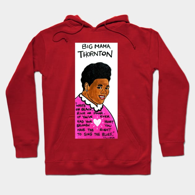 Big Mama Thornton Hoodie by krusefolkart